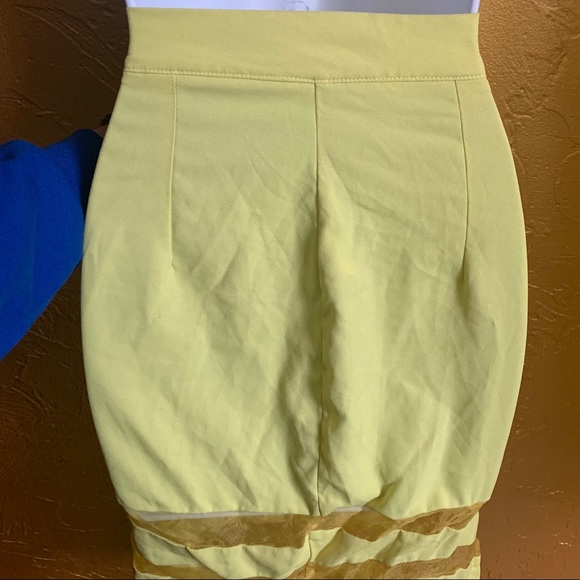 Neon Yellow Skirt - Picture 4 of 5